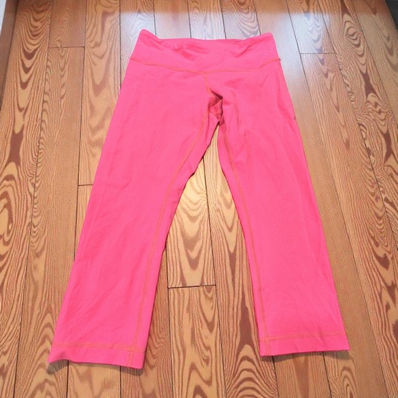 lululemon athletica Pants - Lululemon Athletica Pink Tie Dye Cropped Leggings Pants Women's Size 8